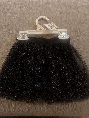 Black Glitter Tulle Skirt - Girls Fashion